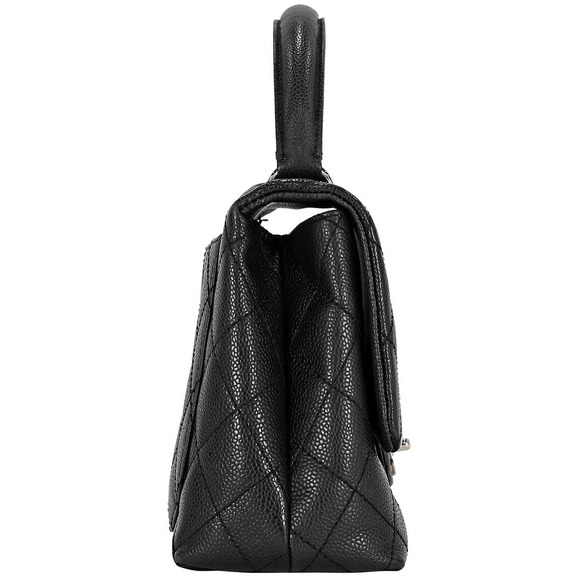 Chanel Skin Cocomark Black Matelasse Caviar Handbag - Picture 1 of 14